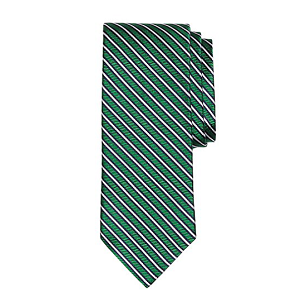 Spilt Stripe Tie - Green